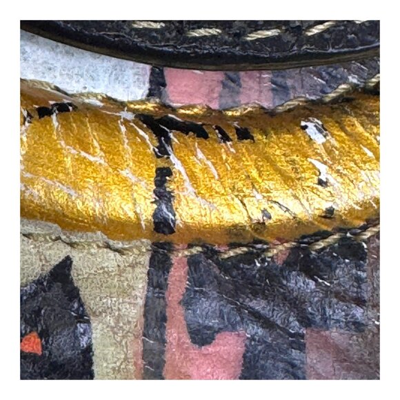 Sharif Crossbody Bag New York Cat Design Hand Painted Egyptian Strap READ - Picture 7 of 14